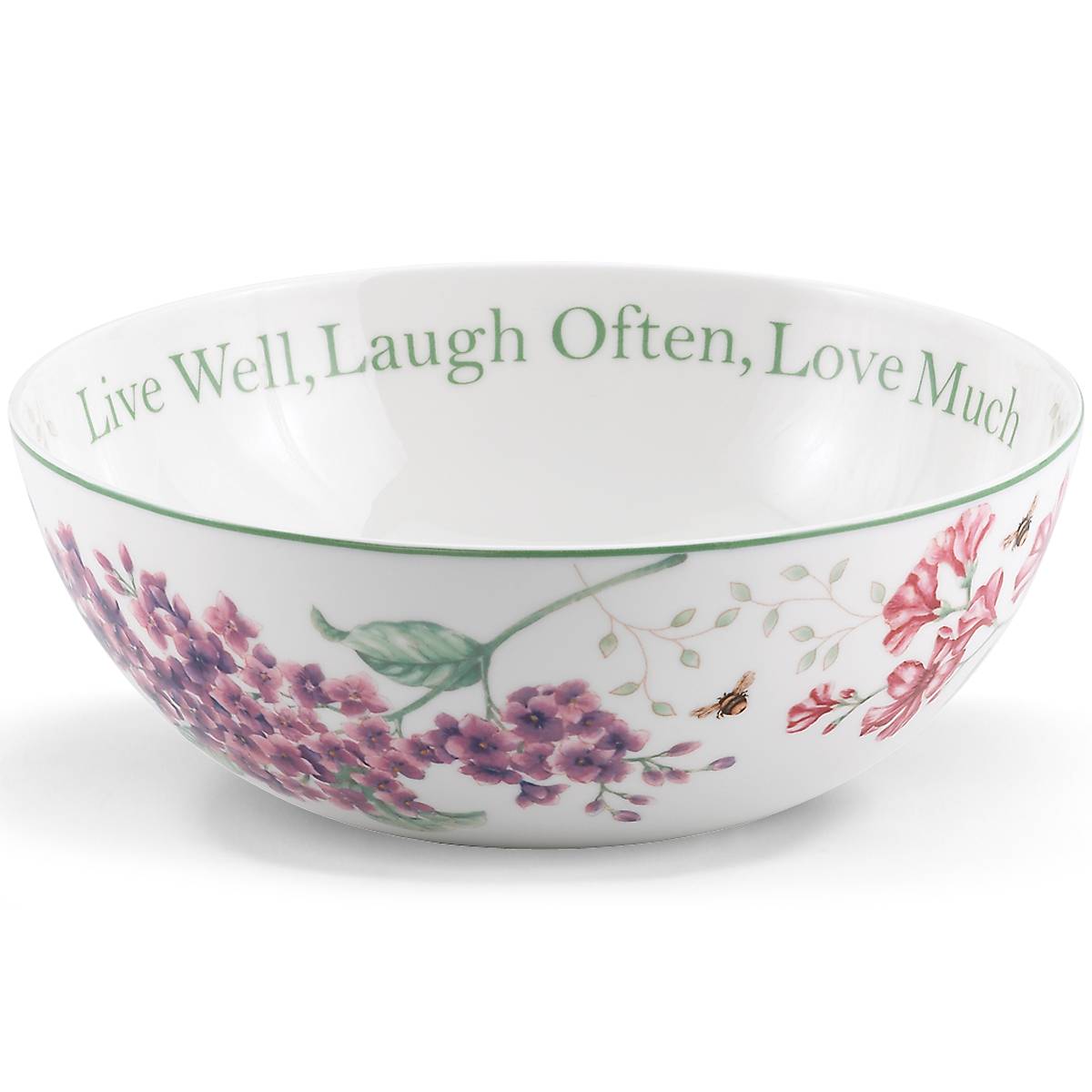 Butterfly Meadow Large Sentiment Serving Bowl