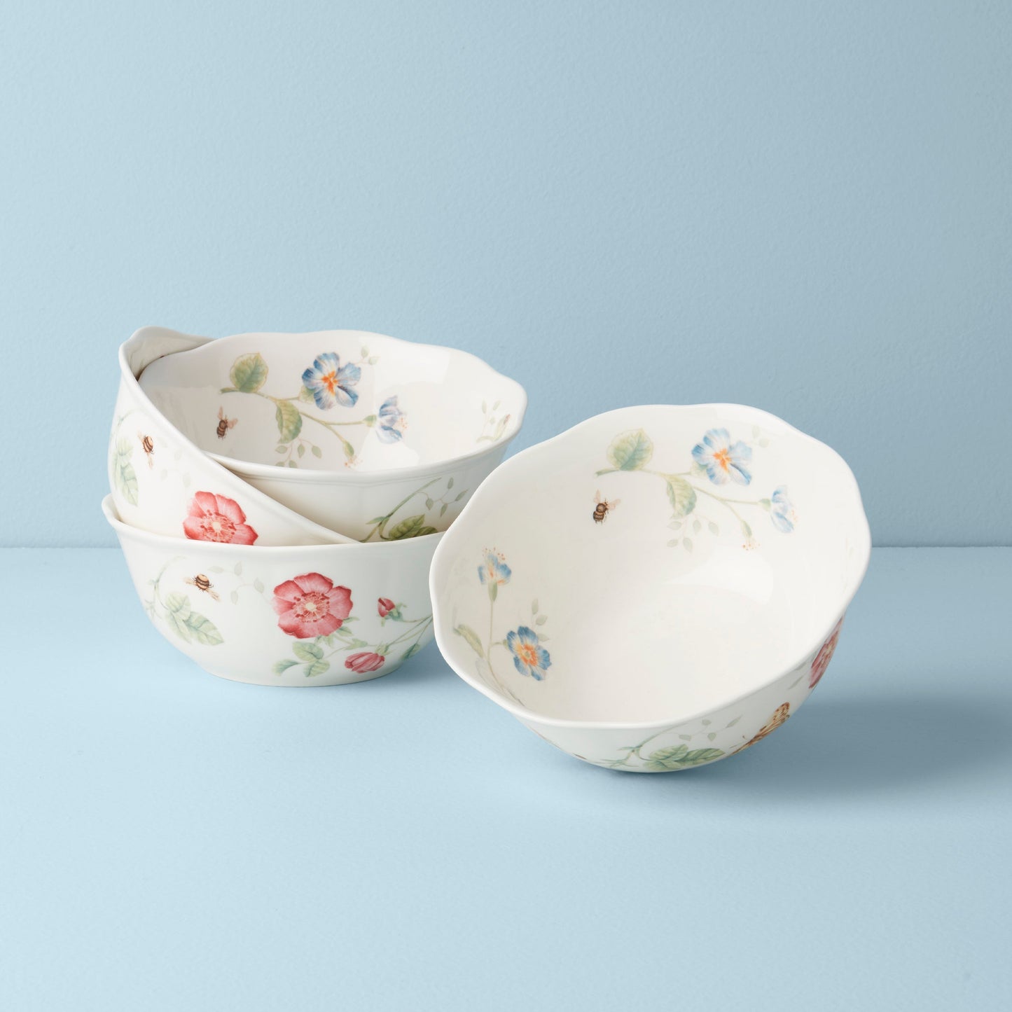 Butterfly Meadow Large All-Purpose Bowls, Set of 4