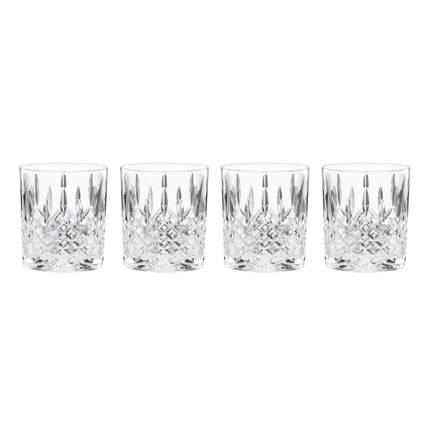 Hamilton Crystal Double Old Fashion Glasses, Set of 4