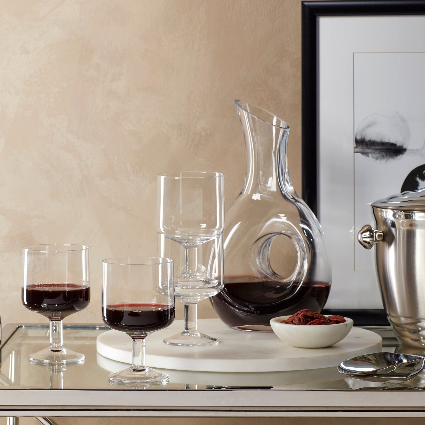 Tuscany Classics Stackable Wine Glasses, Set of 4