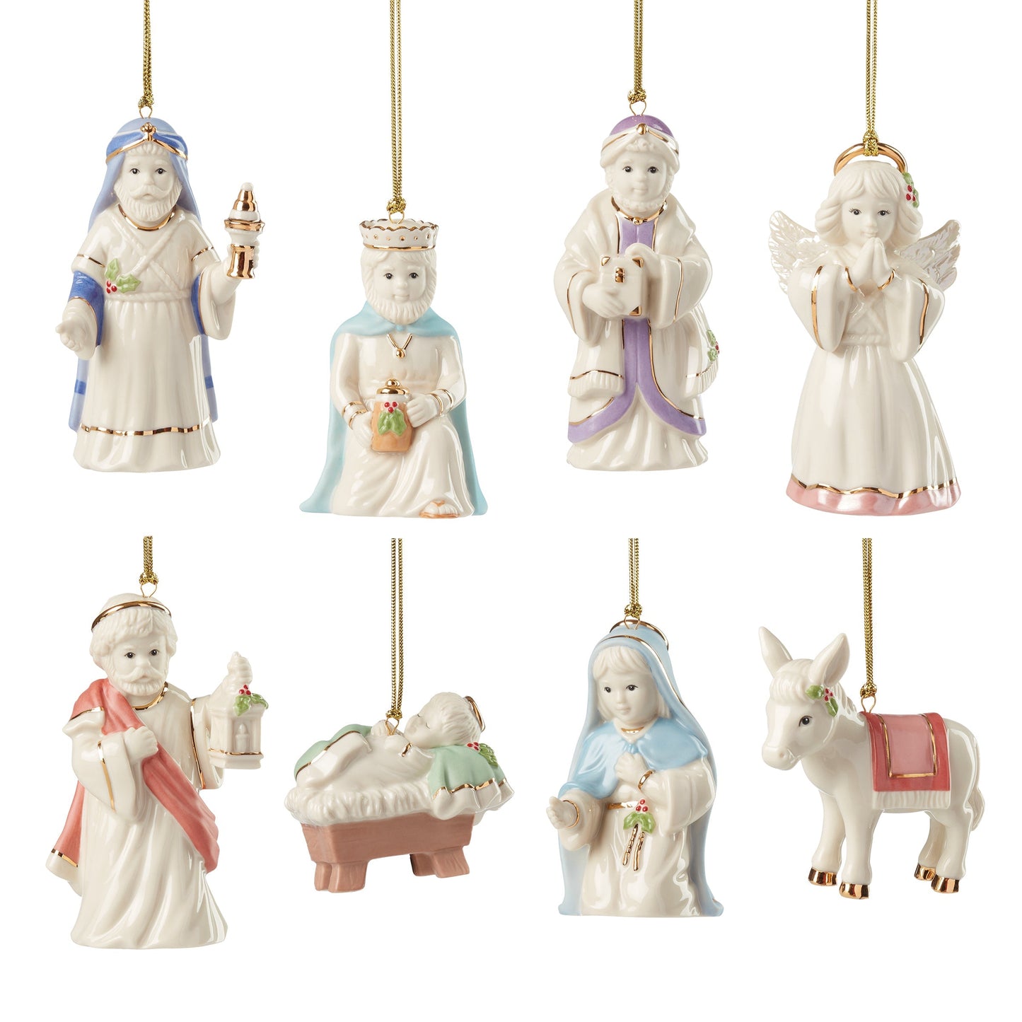 Nativity 8-Piece Ornament Set