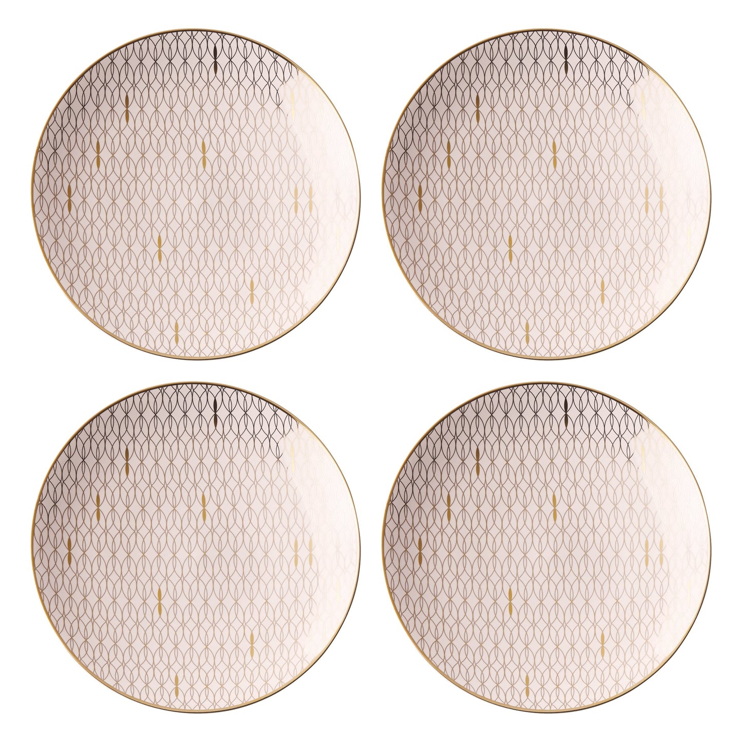Trianna Blush Salad Plates, Set of 4