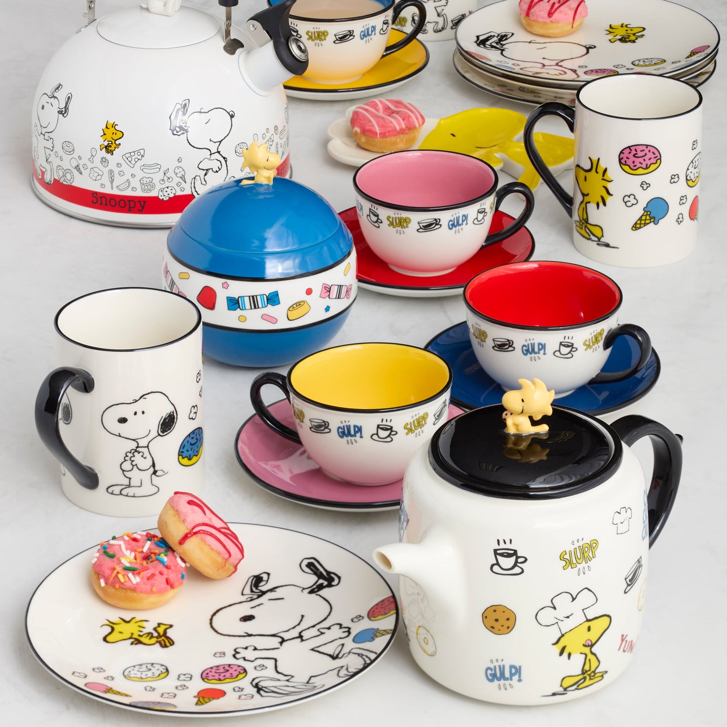 Chef Snoopy Accent Plates, Set of 4