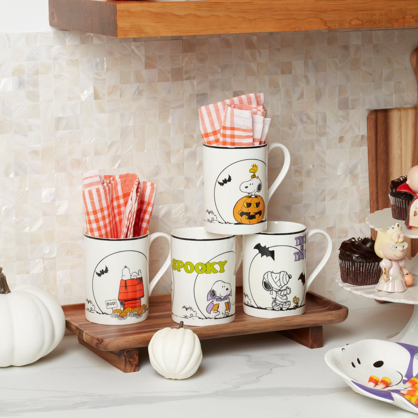 The Great Pumpkin Mugs, Set of 4