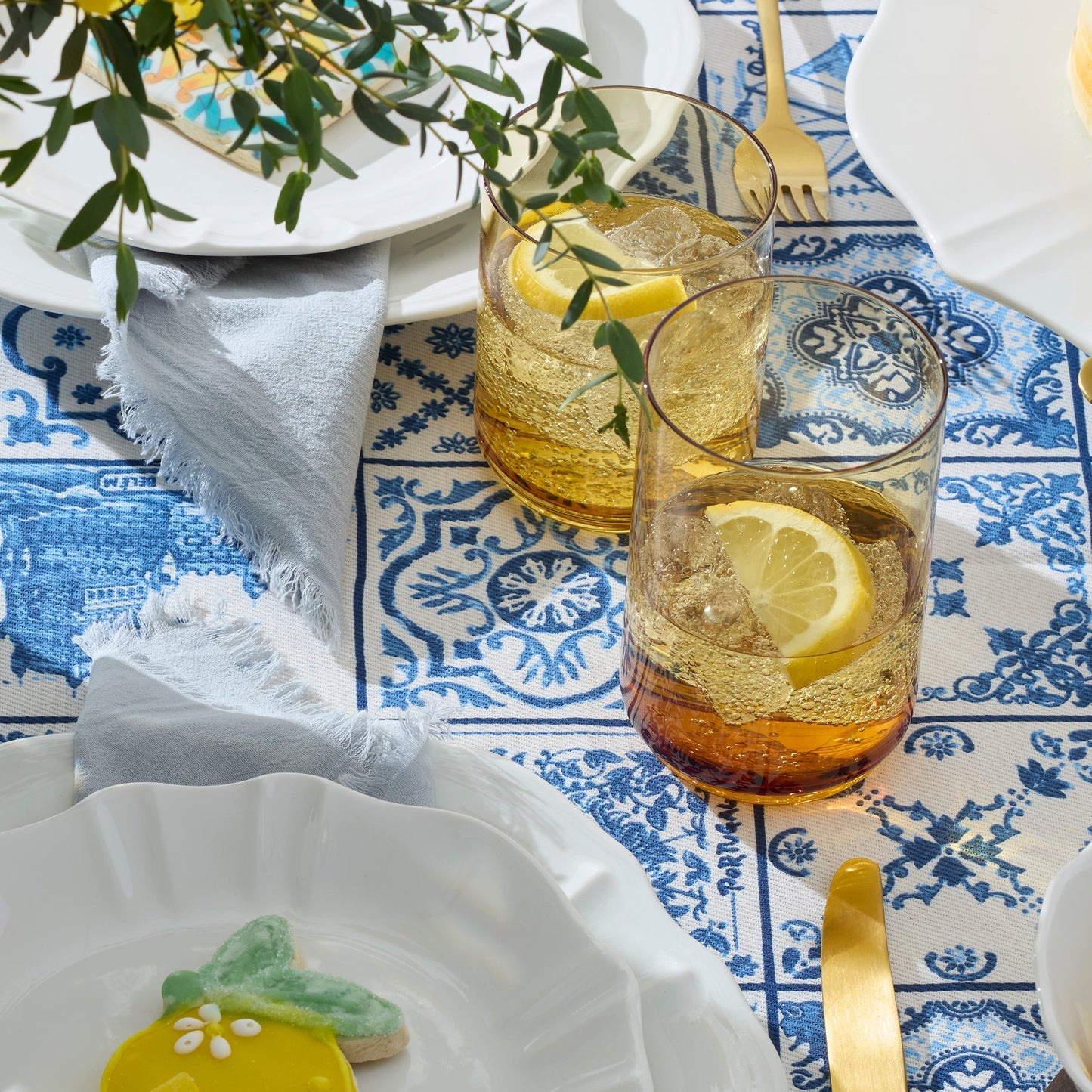 Tuscany Classics Stackable Amber Coolers, Set of 4