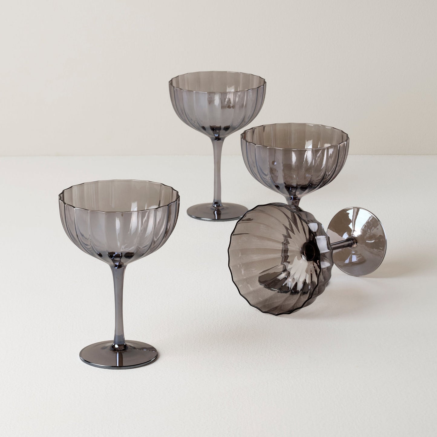 Curva Luxe Coupe Glasses, Set of 4