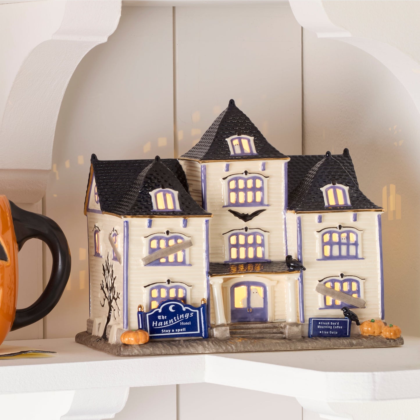 Vintage Halloween Hotel Lit Figurine