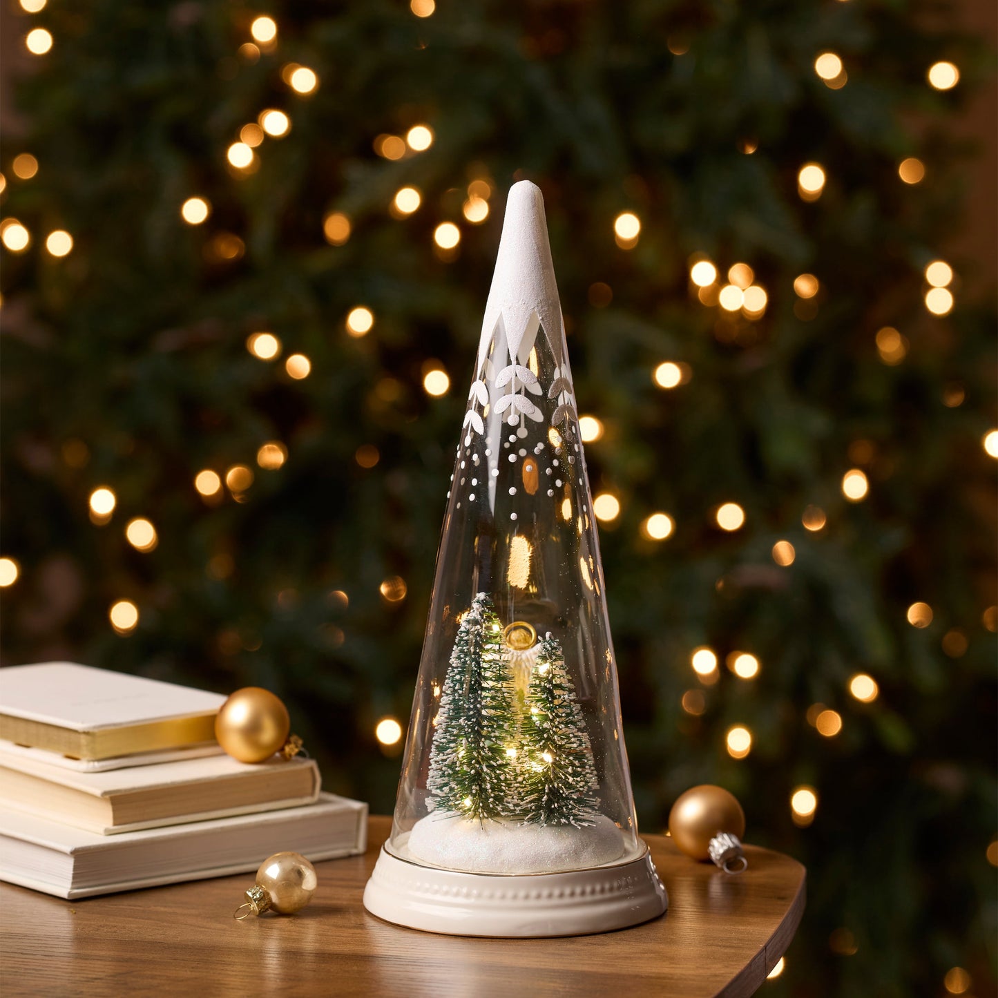 Merry & Magical Glass Lit Scene Angel