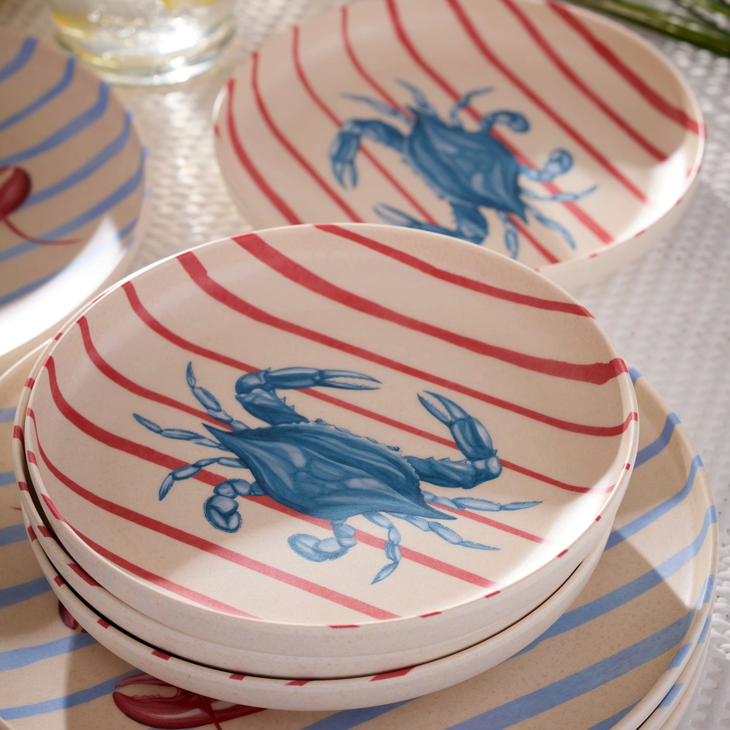 24 Seven Melamine Wharfside 18-Piece Dinnerware Set