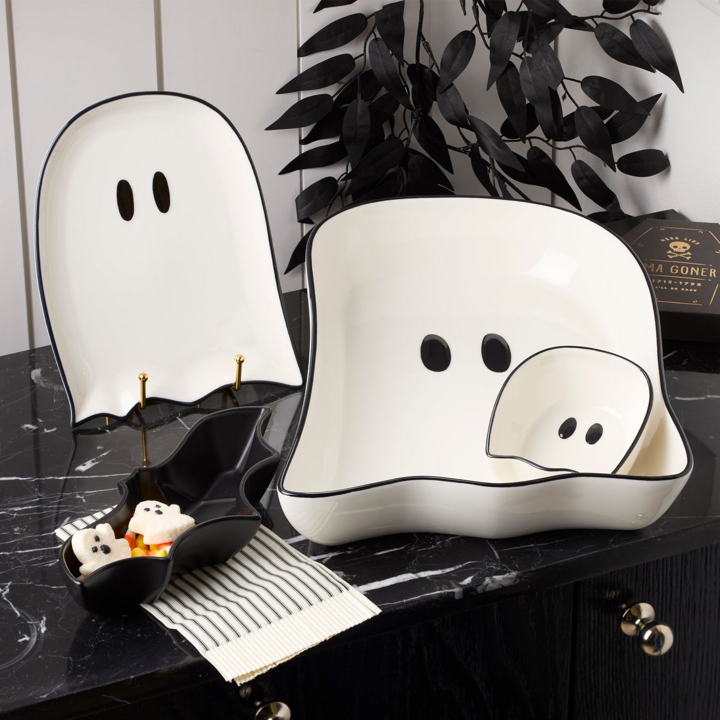 Ghost Accent Plates, Set of 4