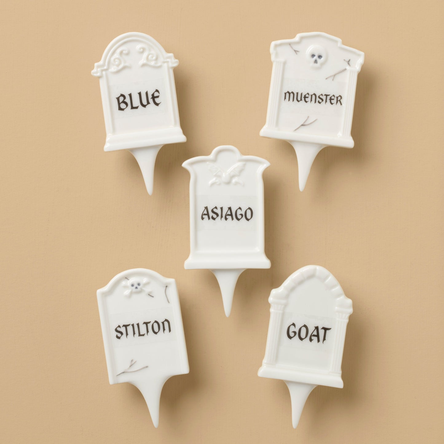 Headstone Cheese Markers 5 Piece Set