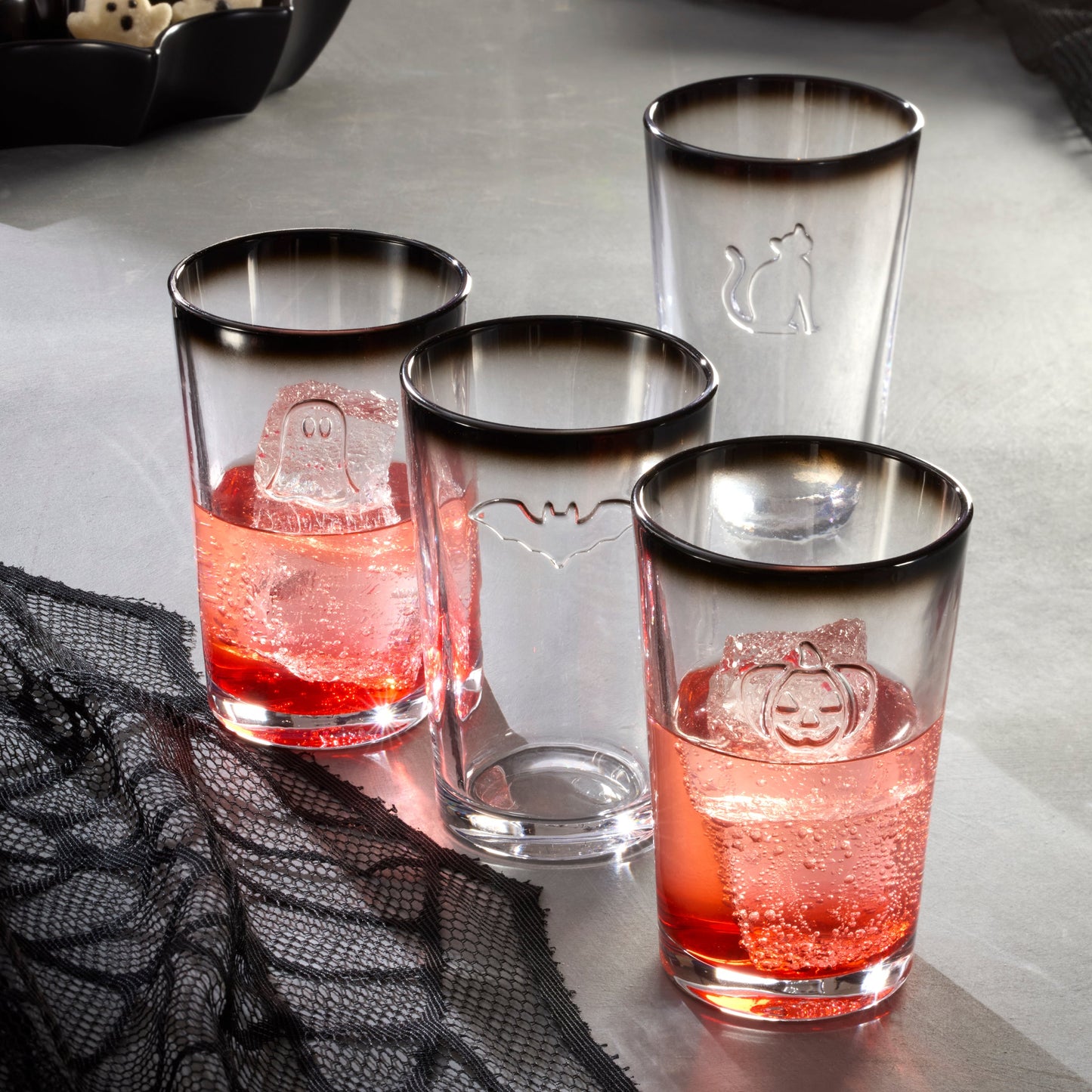 Halloween Embossed Tumbler, Set of 4