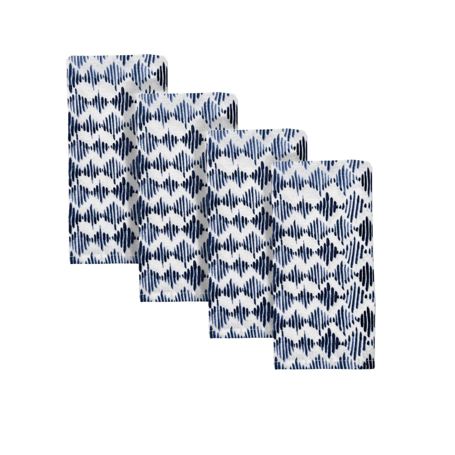 Blue Bay Diamond Dinner Napkins, Set of 4