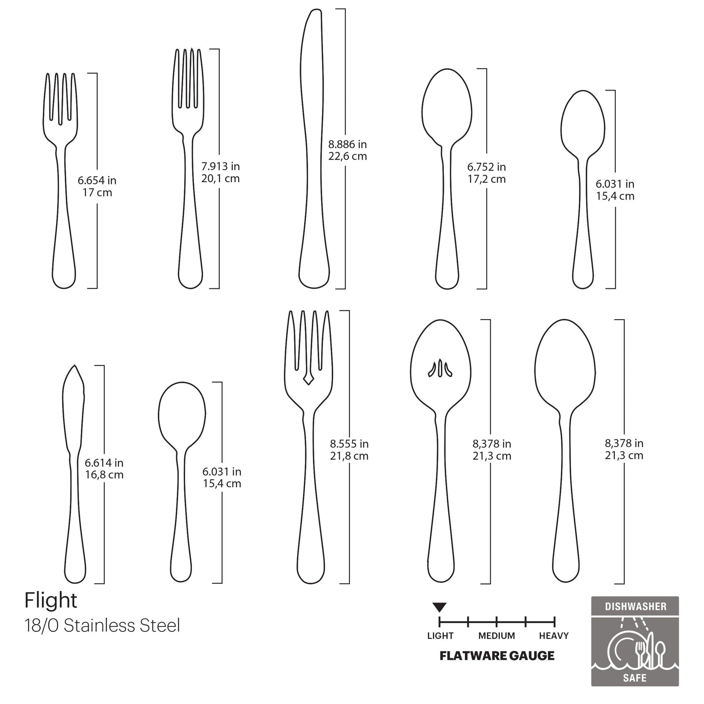 Flight 45-Piece Flatware Set