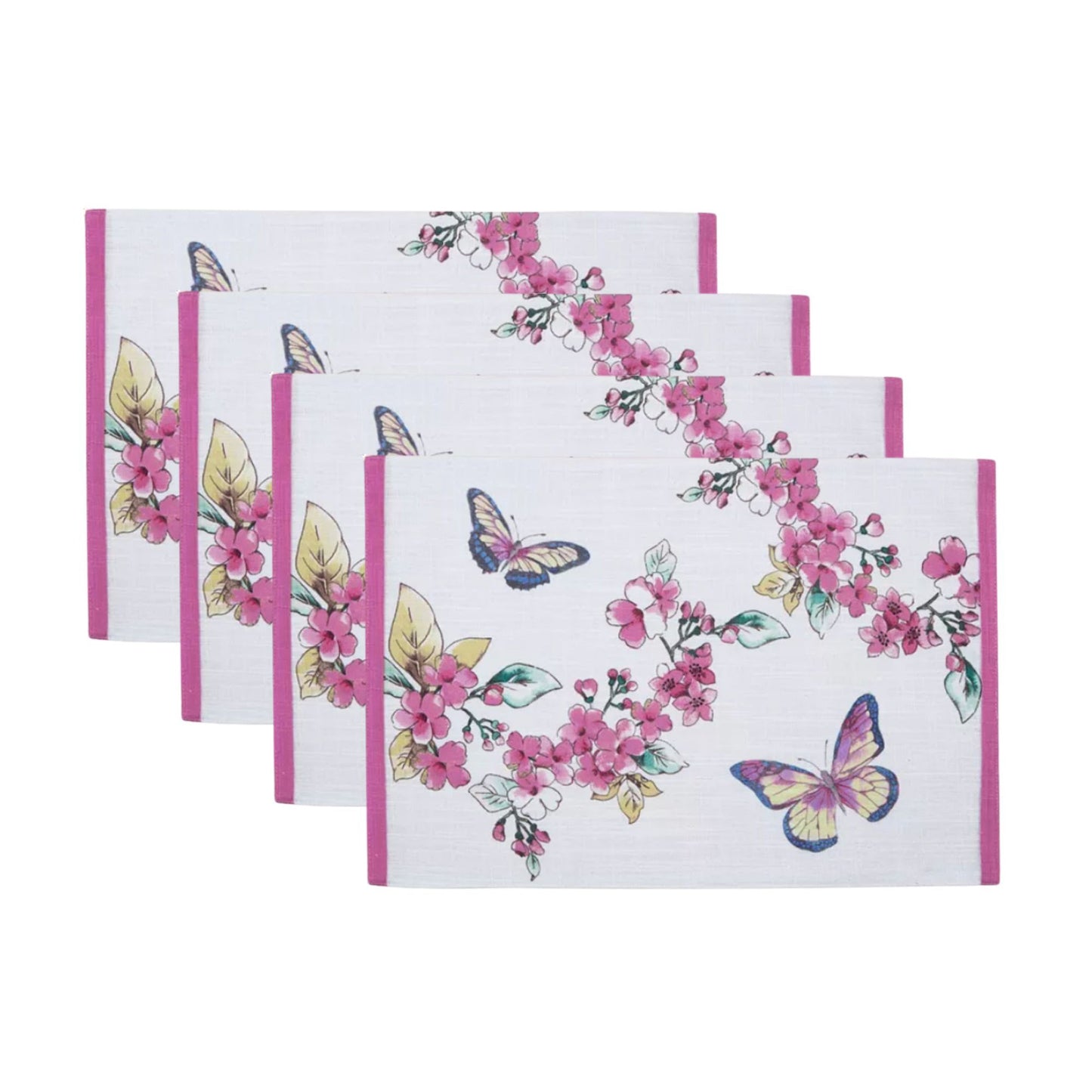 Butterfly Meadow Floral Placemats, Set of 4