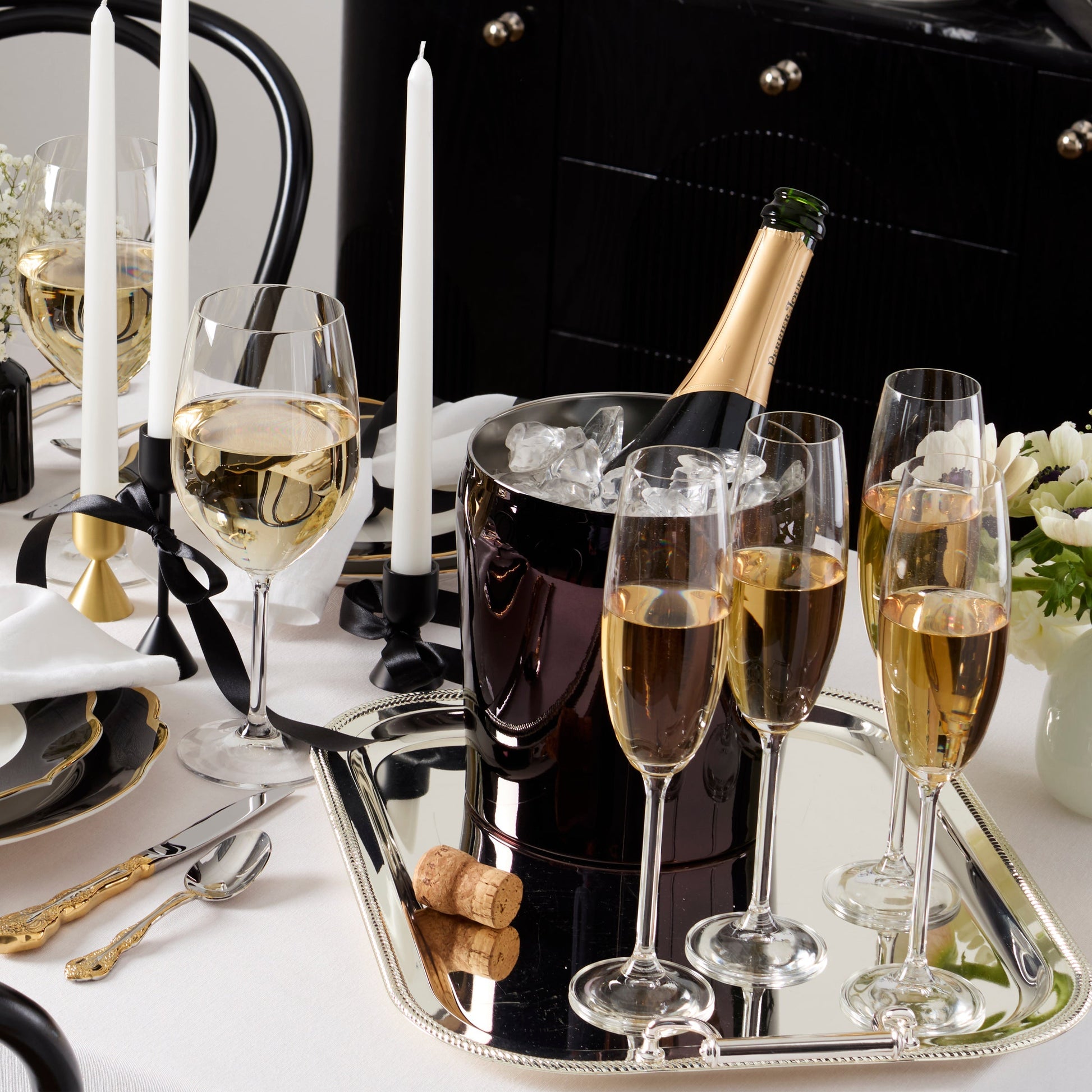 Tuscany Classics Champagne Flute Glasses, Set of 6