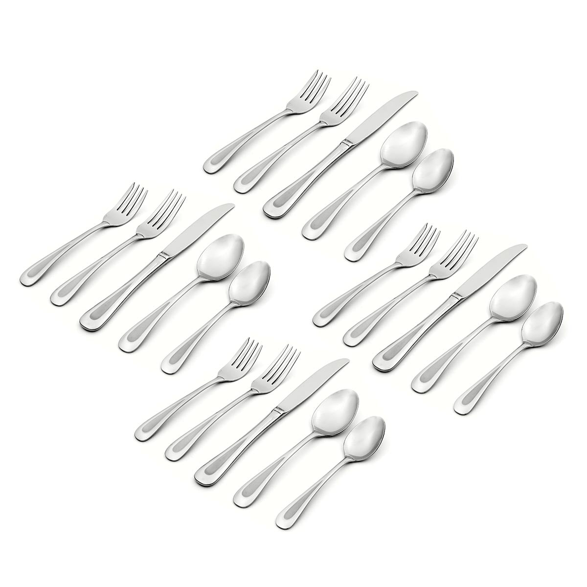 Satin Sand Dune 20-Piece Flatware Set