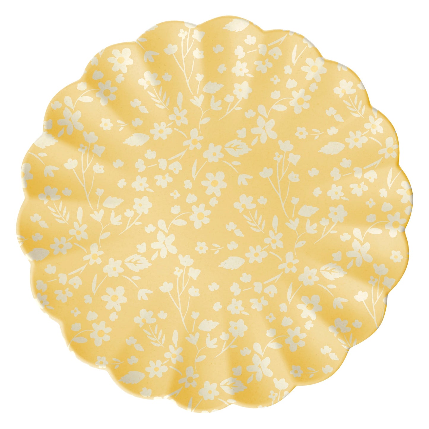 Floral Assorted Bamboo Large Plates, Set of 6
