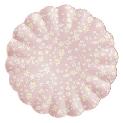 Floral Assorted Bamboo Large Plates, Set of 6