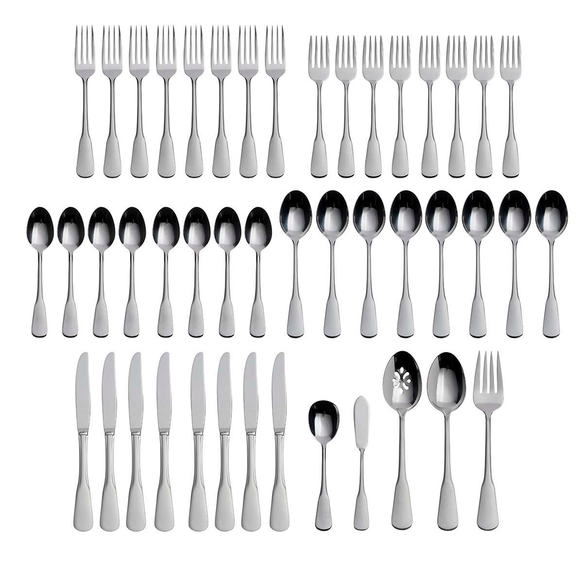 Colonial Boston 45-Piece Flatware Set