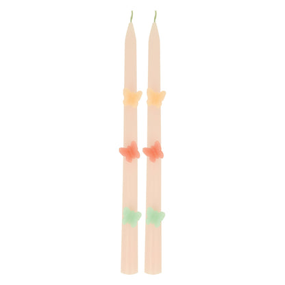 Butterfly Taper Candles, Set of 2