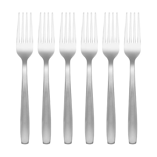 Paulina Satin Mirror Dinner Forks, Set of 6