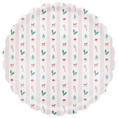 Festive Icon Stripes Large Tray