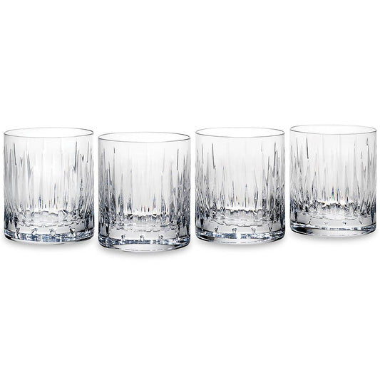 Soho Crystal Double Old-Fashioned Glasses, Set of 4