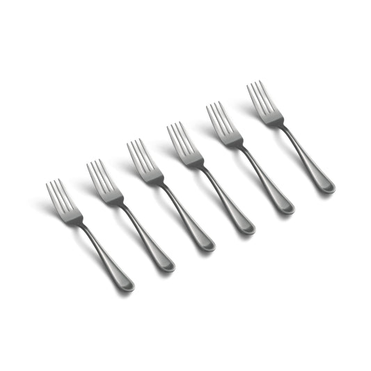 Malibu Satin Salad Forks, Set of 6