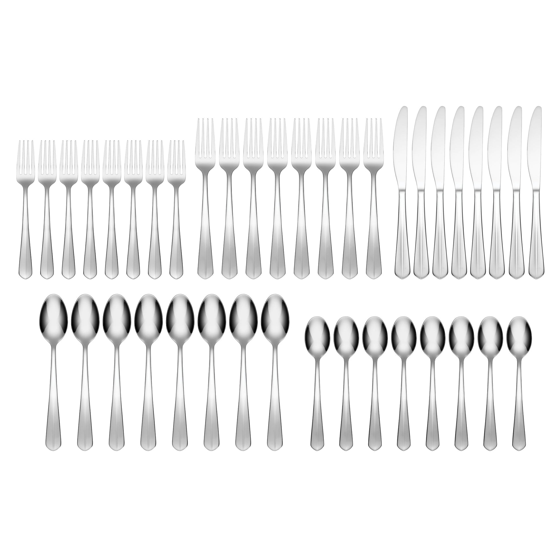 Raiden 40-Piece Flatware Set with Caddy