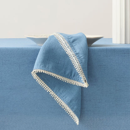 French Perle Periwinkle 19x19 Napkins, Set of 4