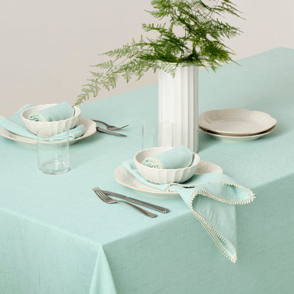 French Perle Ice Blue 60x84 Tablecloth