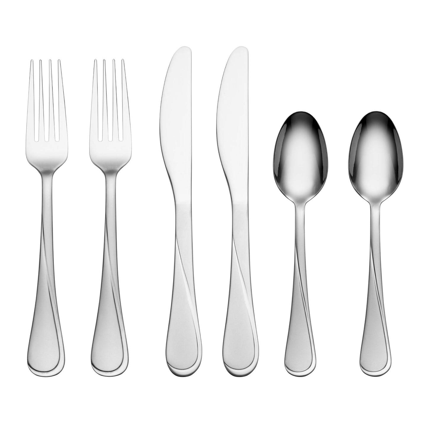 Gravity Sandblasted 6-Piece Flatware Set