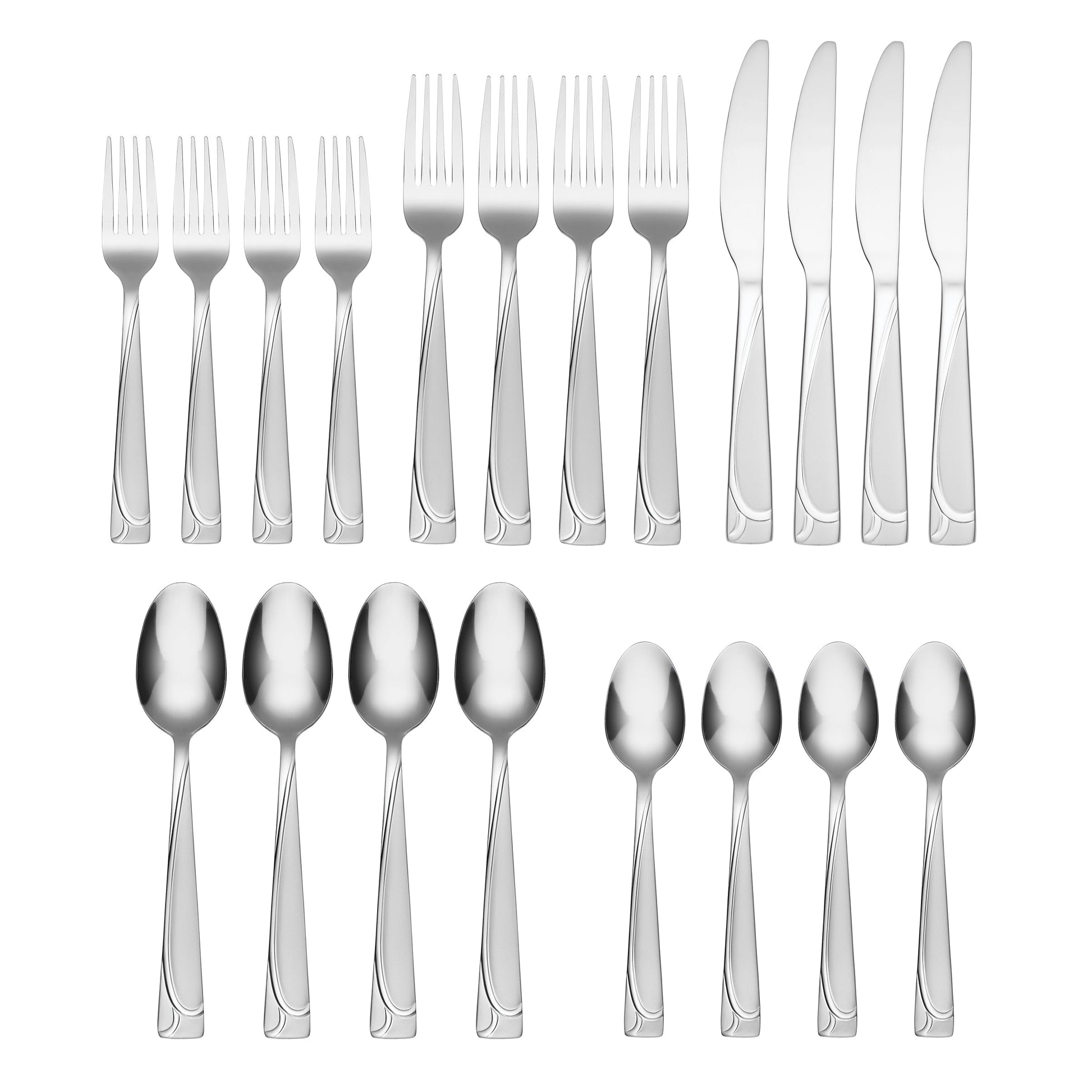 Mena Frost 20-Piece Flatware Set