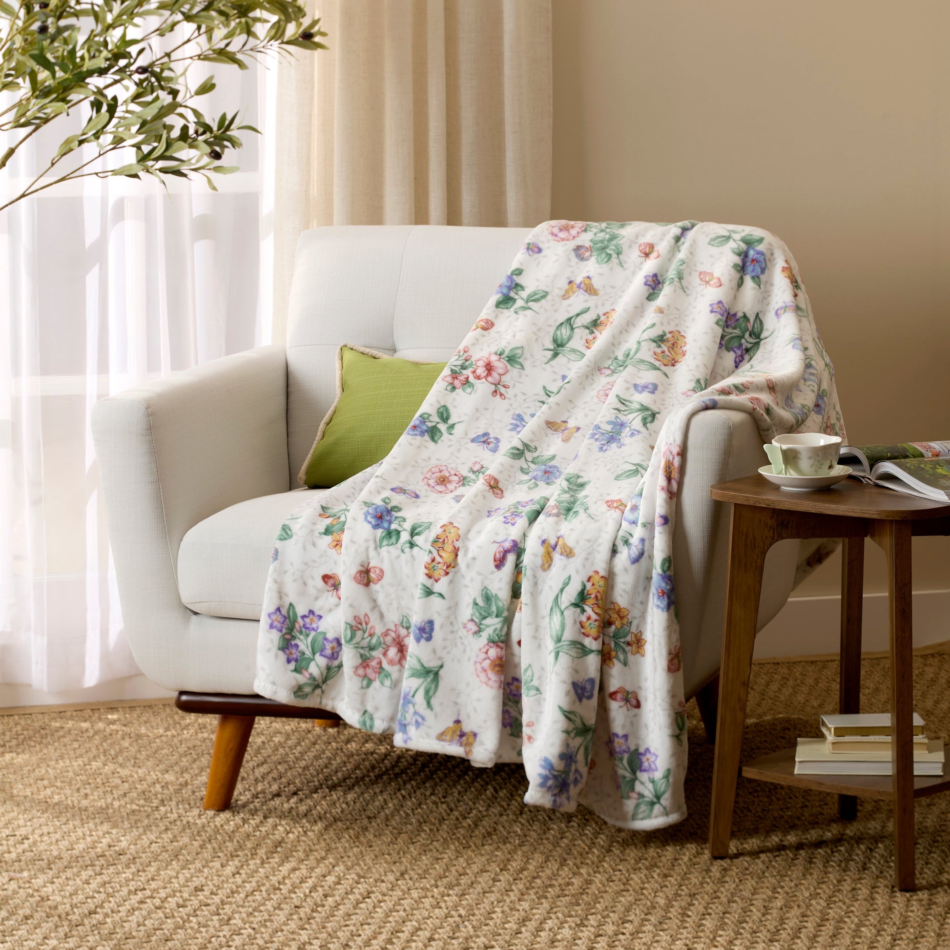 Butterfly Meadow Throw Blanket