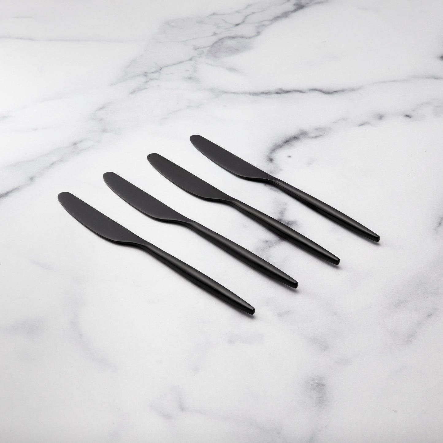 Gaze Black Satin Spreaders, Set of 4