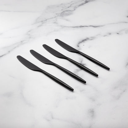 Gaze Black Satin Spreaders, Set of 4