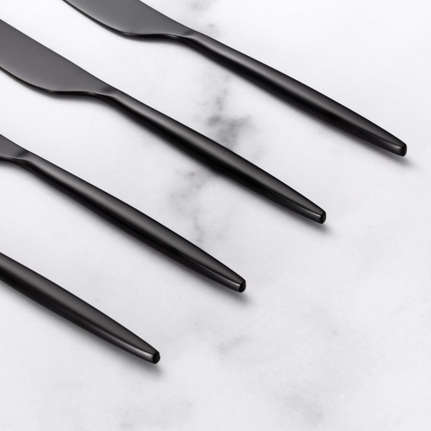 Gaze Black Satin Spreaders, Set of 4
