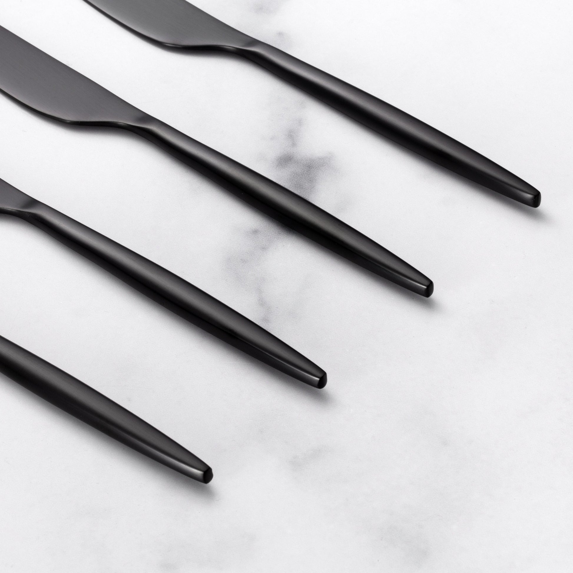 Gaze Black Satin Spreaders, Set of 4