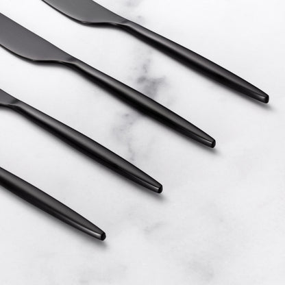 Gaze Black Satin Spreaders, Set of 4