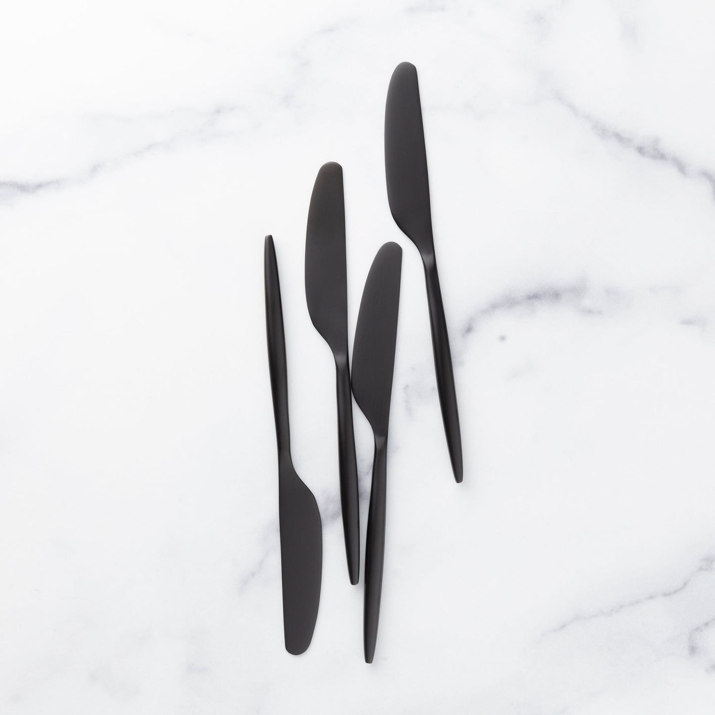 Gaze Black Satin Spreaders, Set of 4