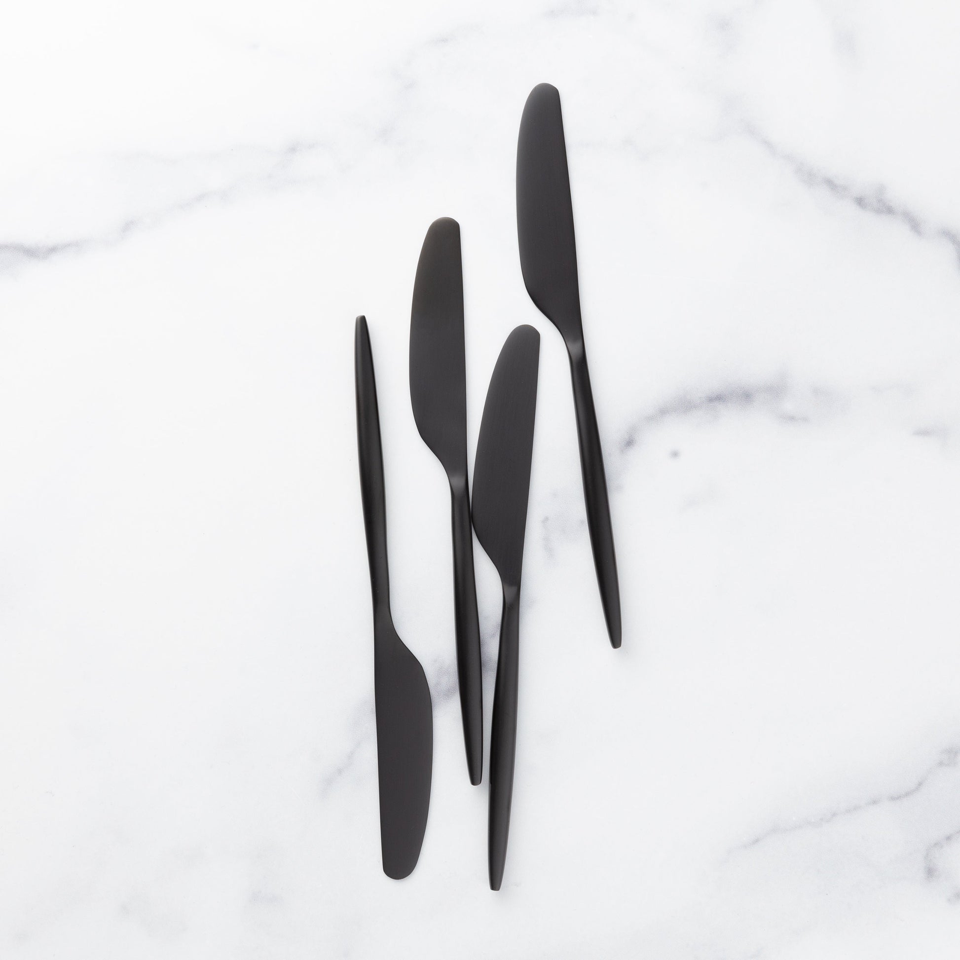 Gaze Black Satin Spreaders, Set of 4