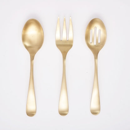 Rhiannon Champagne Satin 3-Piece Hostess Set