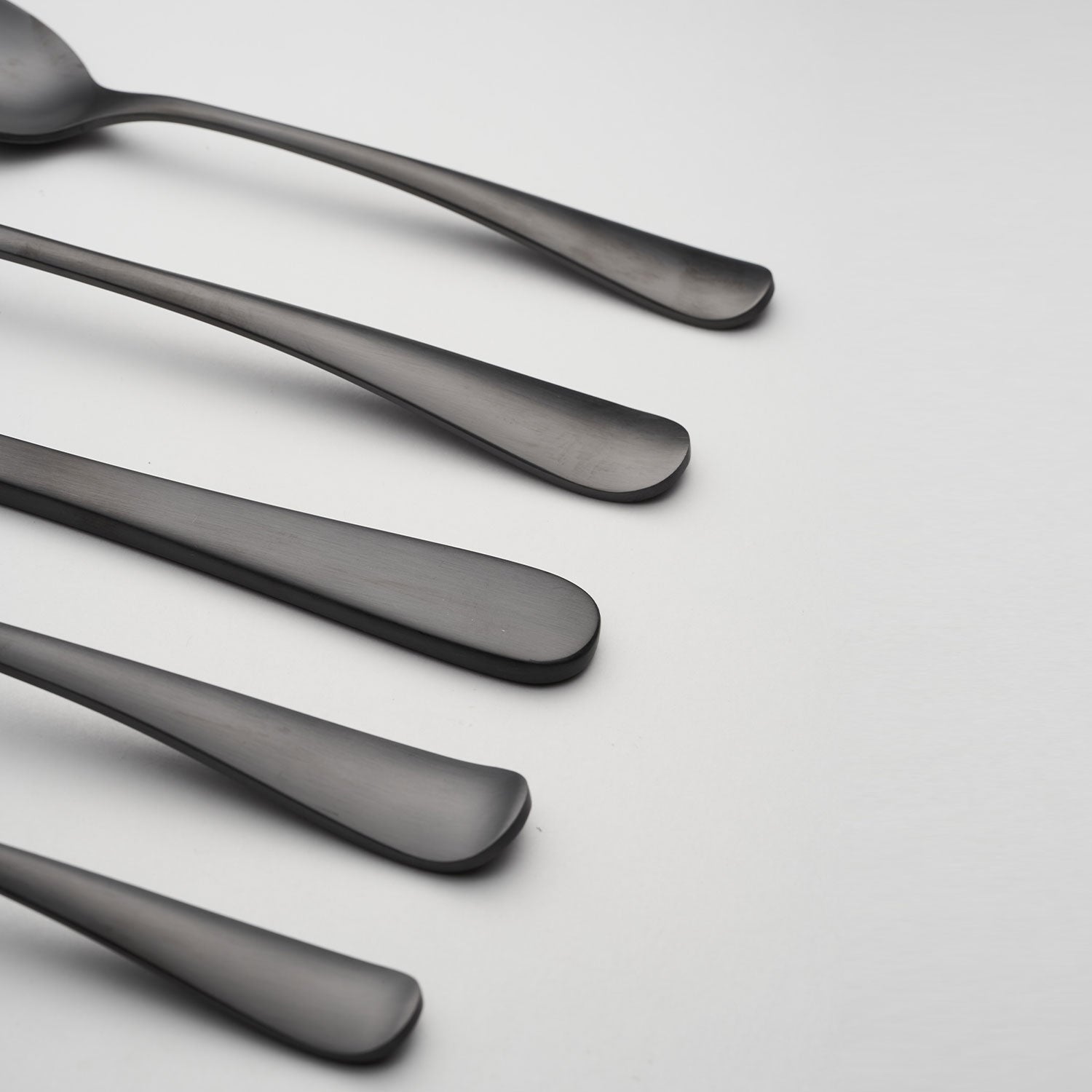 Rhiannon Black Satin 20-Piece Flatware Set