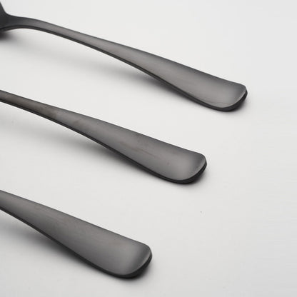 Rhiannon Black Satin 3-Piece Hostess Set