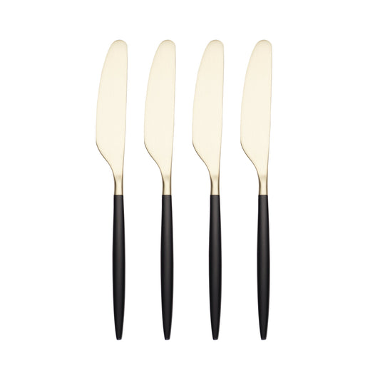 Gaze Black Champagne Satin Spreaders, Set of 4