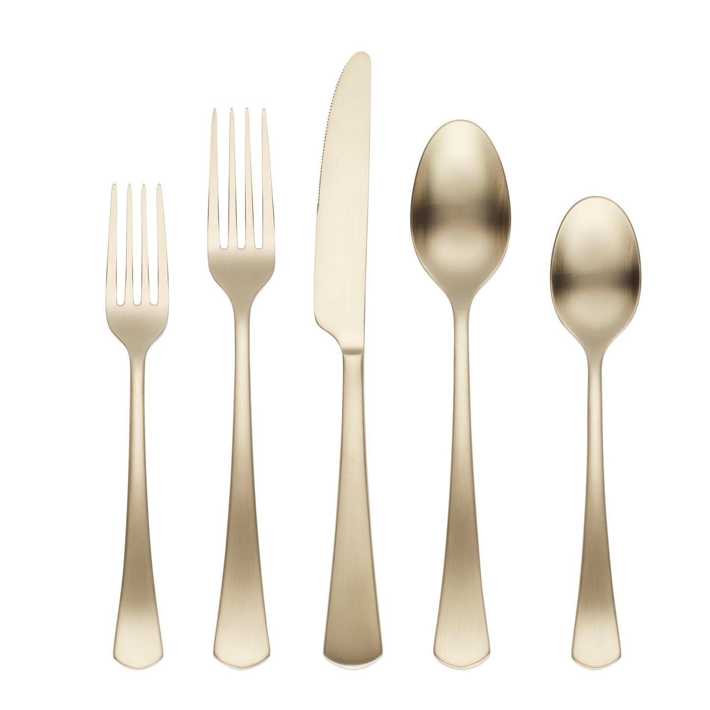 Morgan Champagne Satin 20-Piece Flatware Set