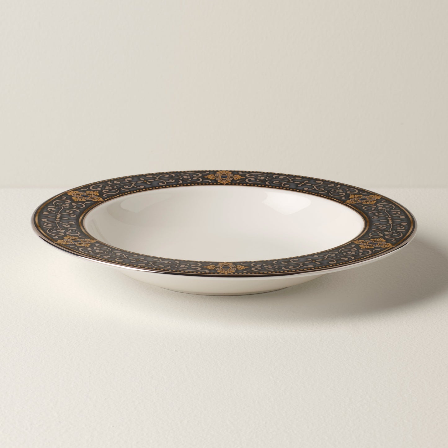 Vintage Jewel Rimmed Bowl