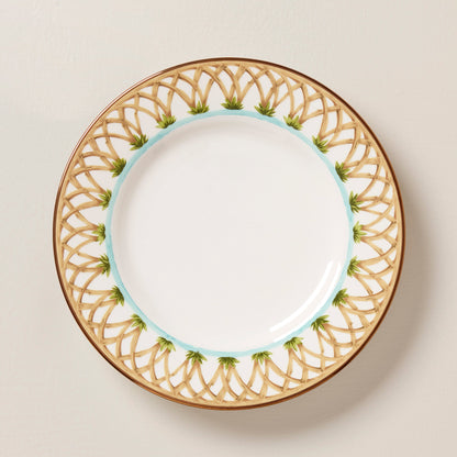 British Colonial Bamboo Accent Plate