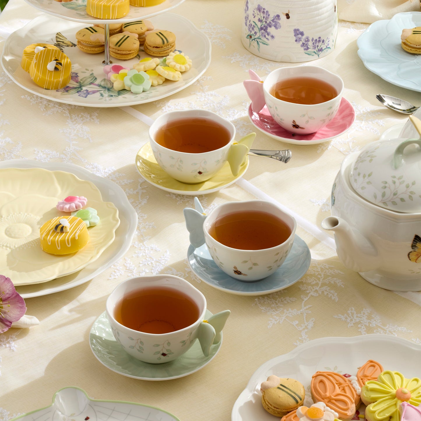 Butterfly Meadow Floral Pink Cup & Saucer